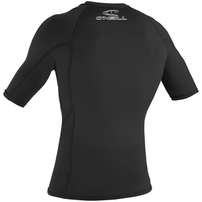 2024 O'neill Basic Skins Kurzarm Crew Rash Vest 3341 - Schwarz